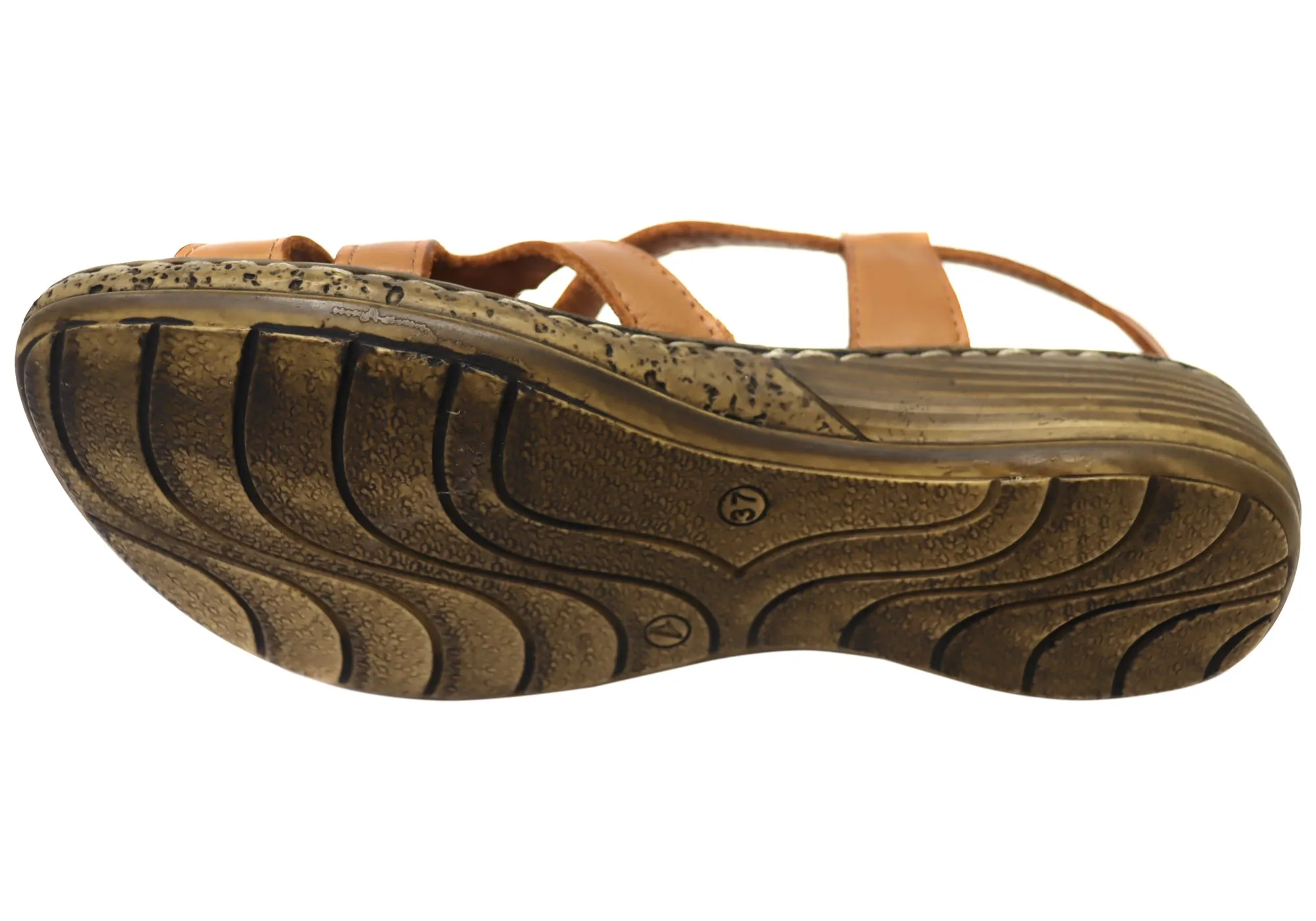 Orizonte Glory Bequeme Damen Sandalen aus europäischem Leder Orizonte Schuhe