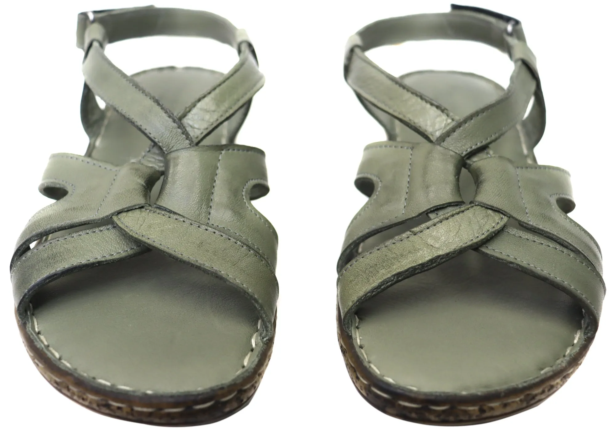 Orizonte Glory Bequeme Damen Sandalen aus europäischem Leder Orizonte Schuhe
