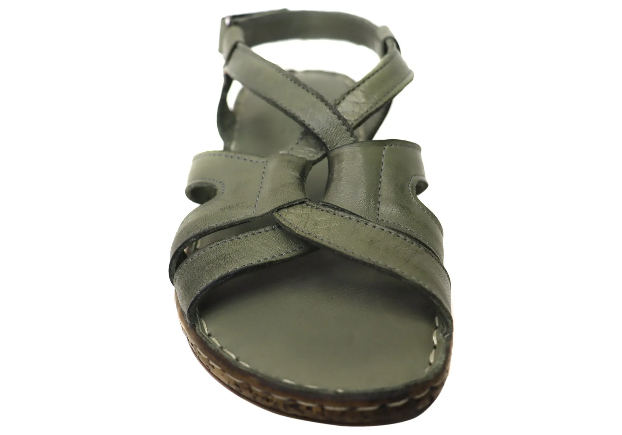 Orizonte Glory Bequeme Damen Sandalen aus europäischem Leder Orizonte Schuhe