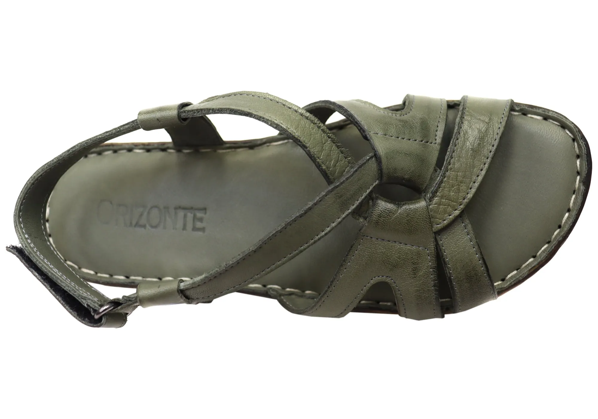 Orizonte Glory Bequeme Damen Sandalen aus europäischem Leder Orizonte Schuhe