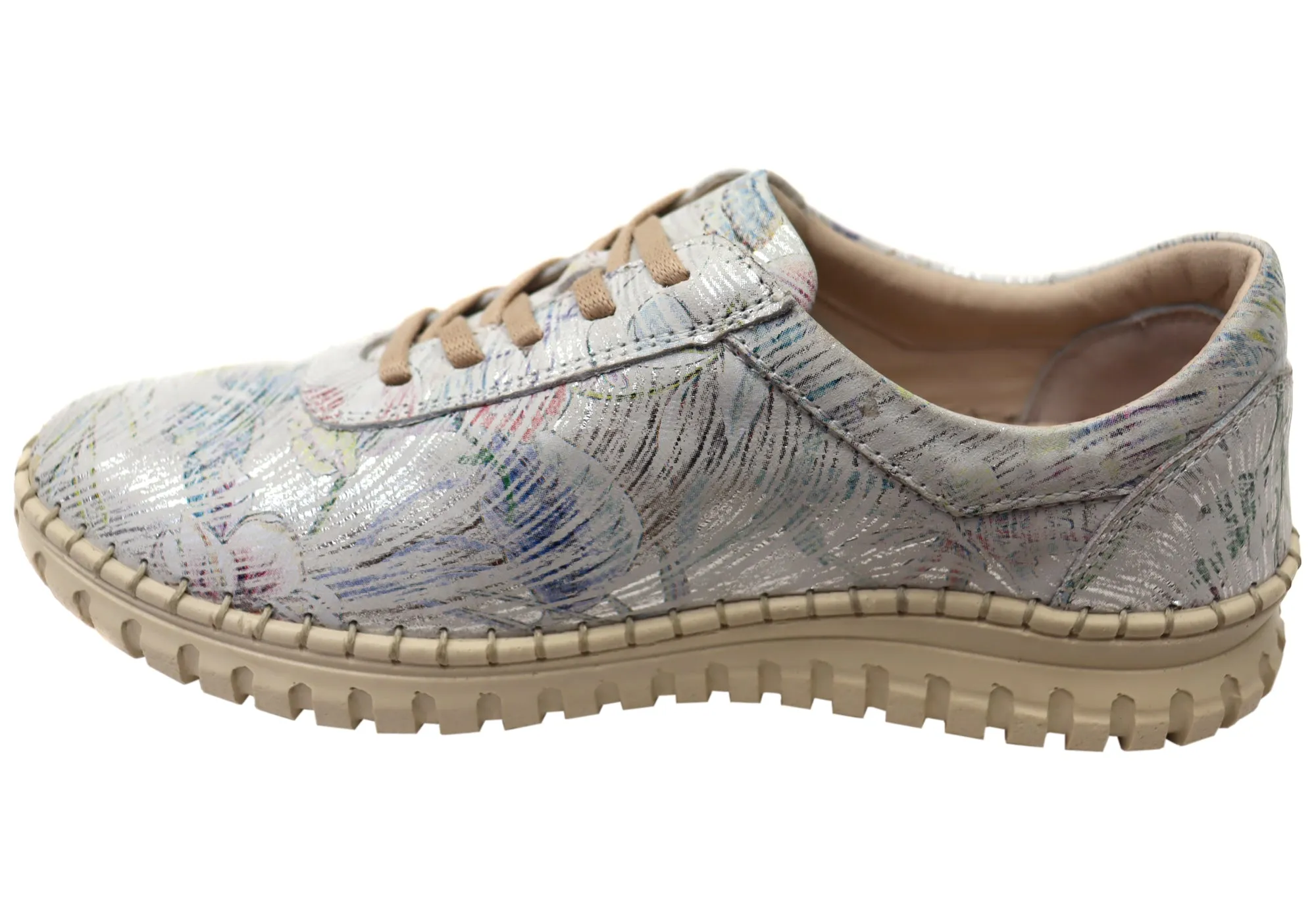 Orizonte Hazel Damen Europäische Bequeme Lederschnürschuhe Orizonte Schuhe