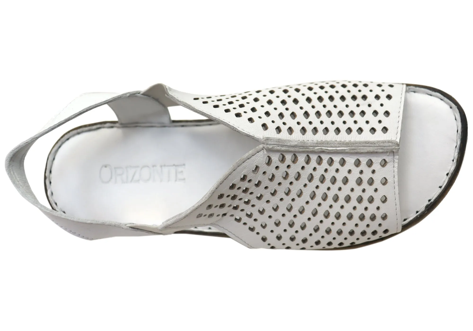 Orizonte Marlee Damen Bequeme Europäische Ledersandalen Orizonte Schuhe