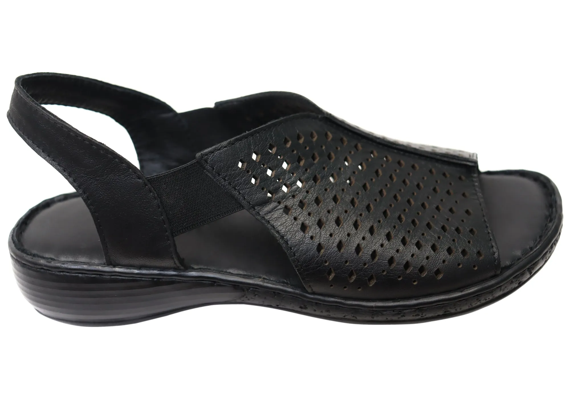 Orizonte Marlee Damen Bequeme Europäische Ledersandalen Orizonte Schuhe