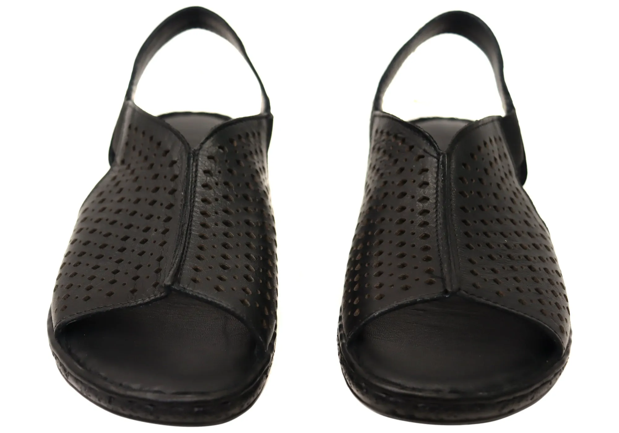 Orizonte Marlee Damen Bequeme Europäische Ledersandalen Orizonte Schuhe