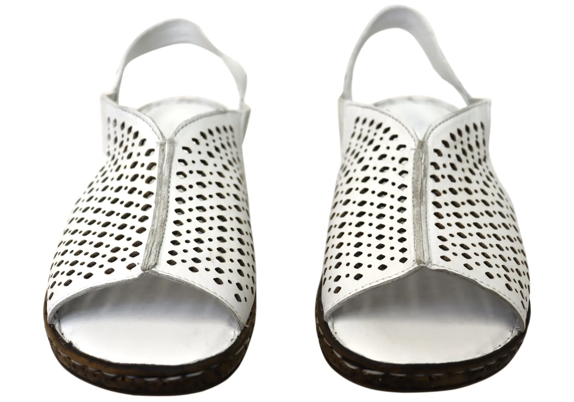 Orizonte Marlee Damen Bequeme Europäische Ledersandalen Orizonte Schuhe