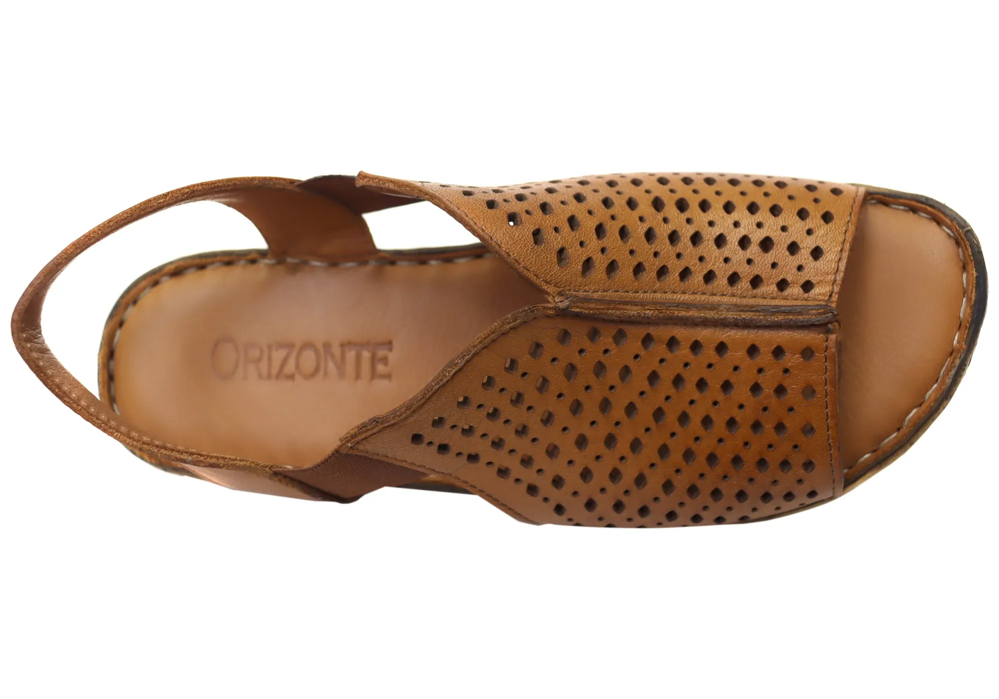 Orizonte Marlee Damen Bequeme Europäische Ledersandalen Orizonte Schuhe