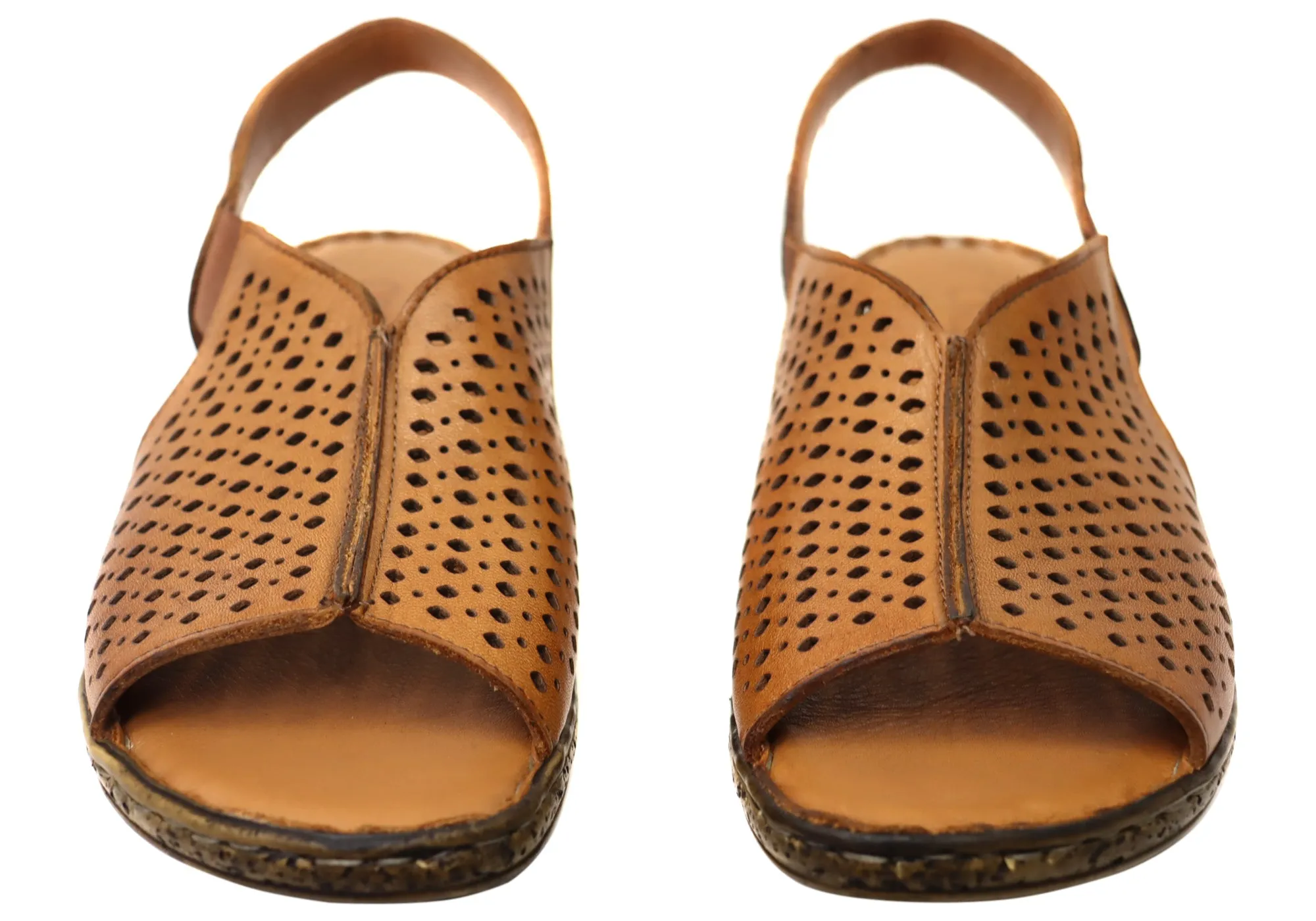 Orizonte Marlee Damen Bequeme Europäische Ledersandalen Orizonte Schuhe