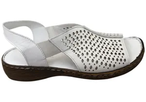 Orizonte Marlee Damen Bequeme Europäische Ledersandalen Orizonte Schuhe