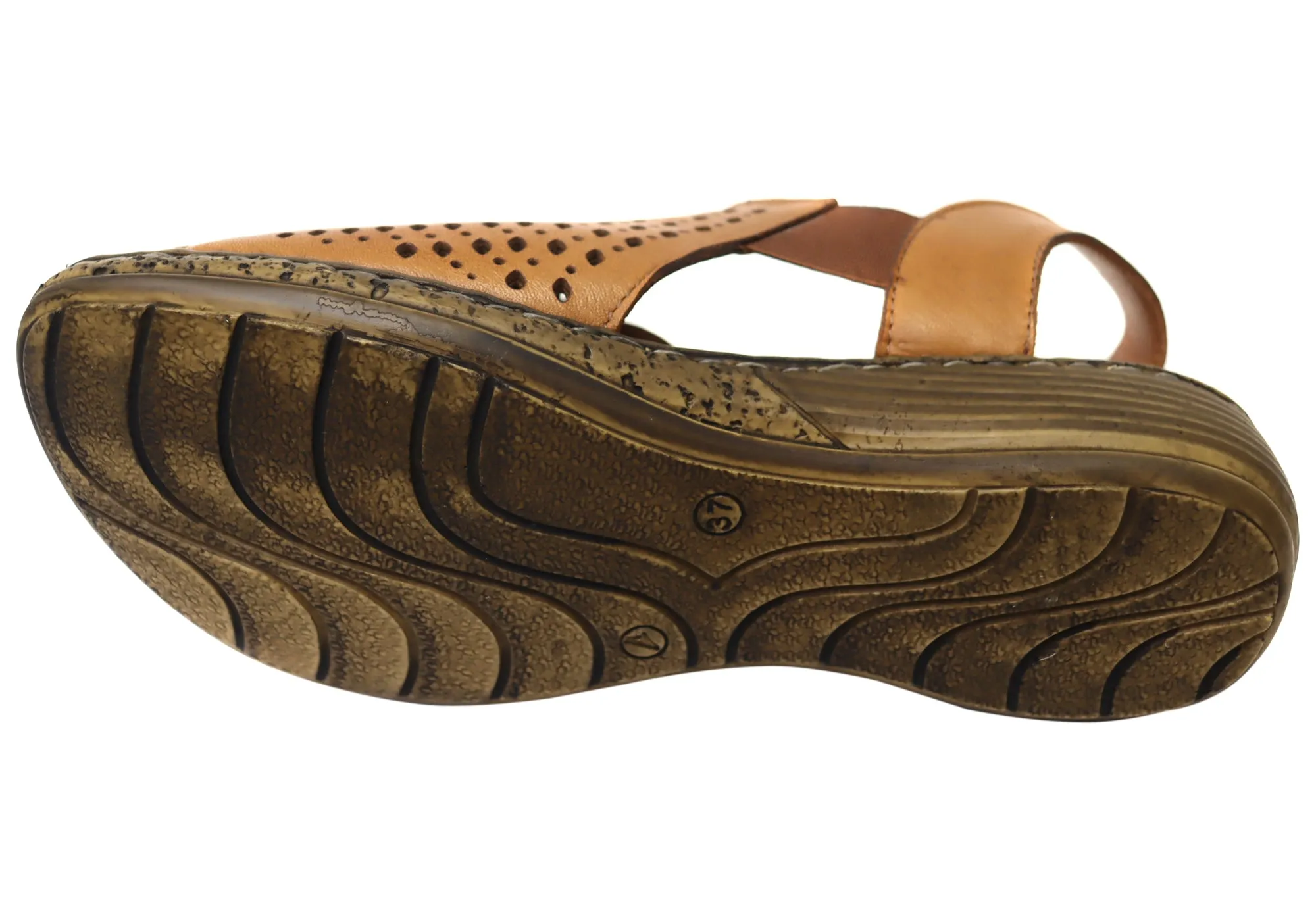 Orizonte Marlee Damen Bequeme Europäische Ledersandalen Orizonte Schuhe