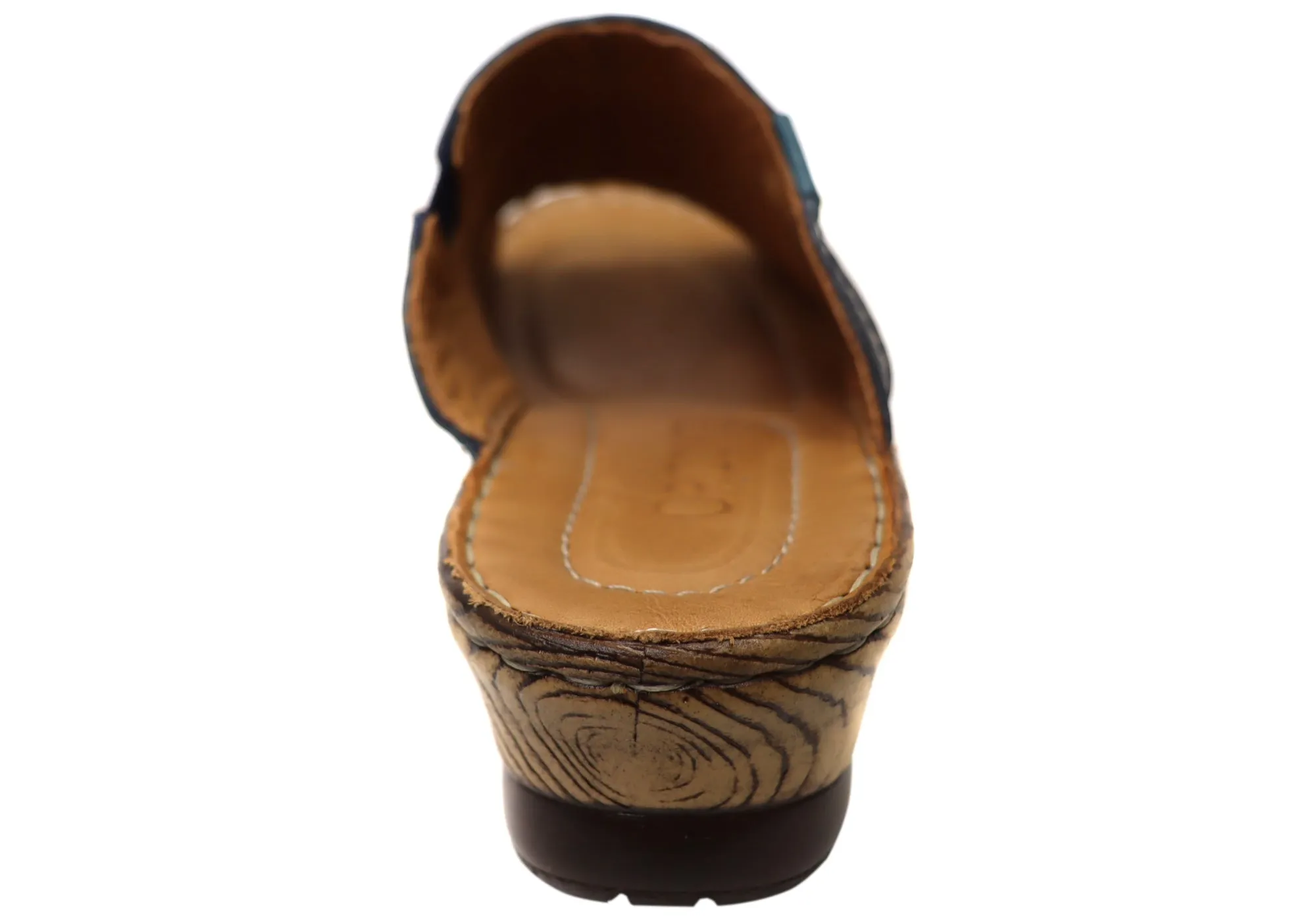 Orizonte Trivia Damen Bequeme Europäische Lederschlappen Sandalen Orizonte Schuhe