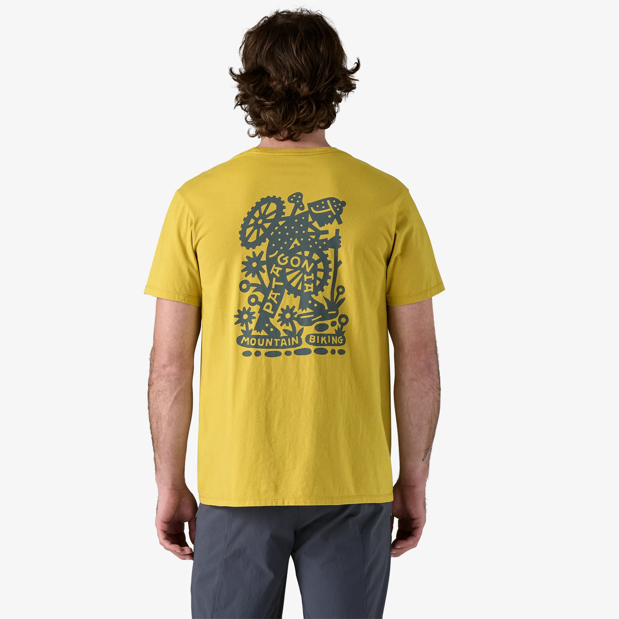 Patagonia Mens T-Shirts Hike-a-Bike Organic T-Shirt