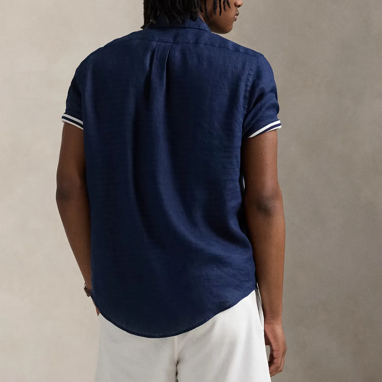 Polo Ralph Lauren Short Sleeve Sport Shirt Custom Newport Navy