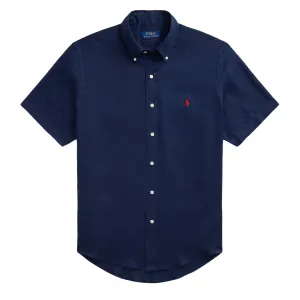 Polo Ralph Lauren Short Sleeve Sport Shirt Custom Newport Navy