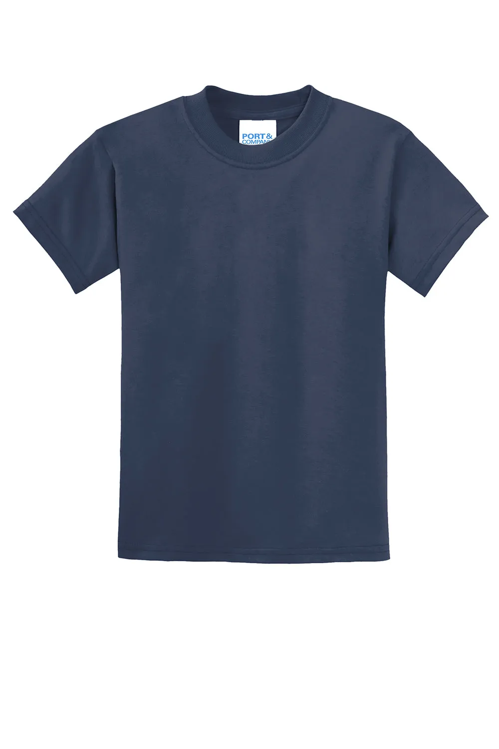 Port & Company Jugend Basic Kurzarm T-Shirt - Marineblau