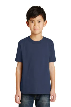 Port & Company Jugend Basic Kurzarm T-Shirt - Marineblau
