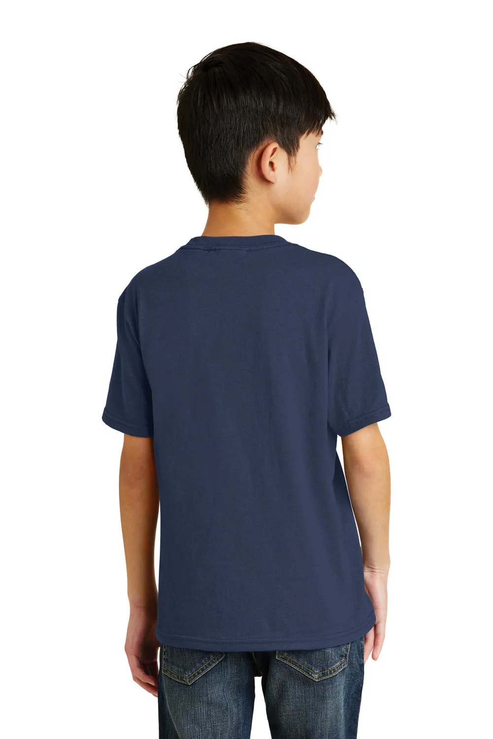 Port & Company Jugend Basic Kurzarm T-Shirt - Marineblau