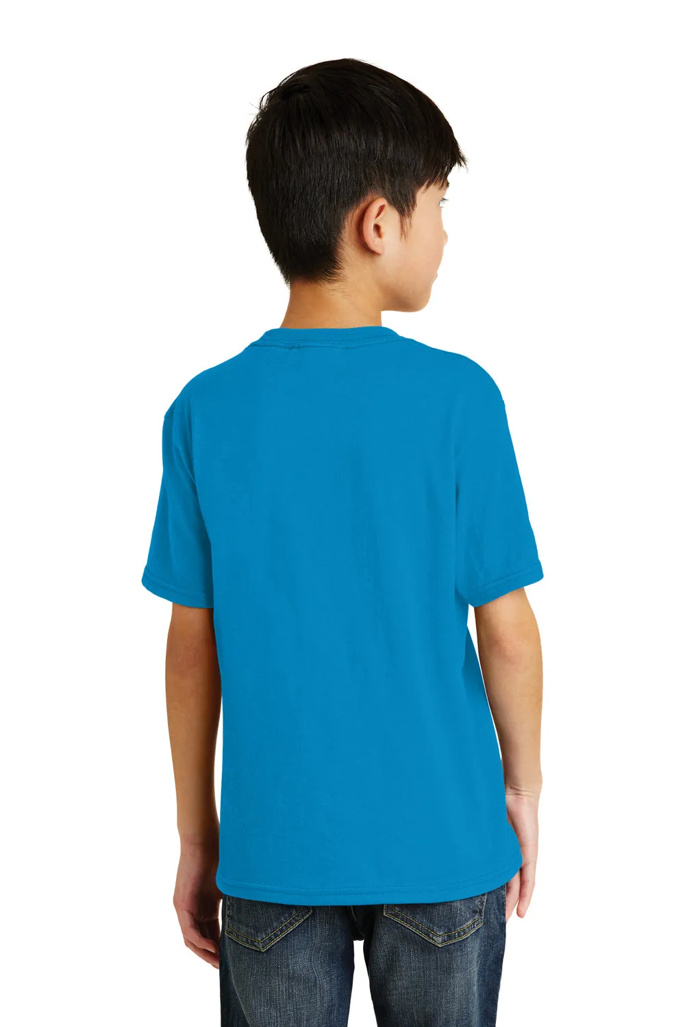 Port & Company Youth Core Kurzarm T-Shirt mit Rundhalsausschnitt - Saphirblau