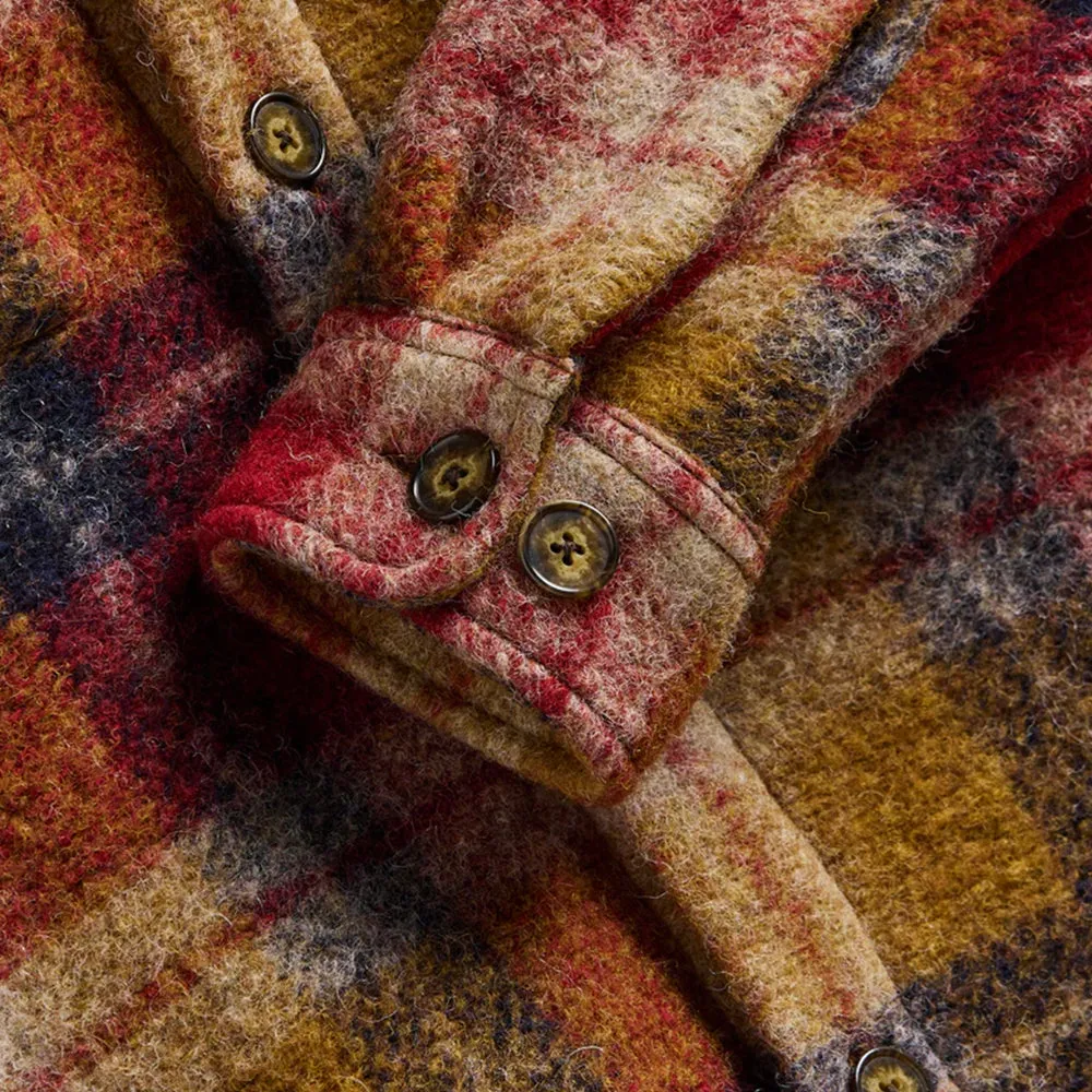 Portuguese Flannel Parker Overshirt Bordeaux