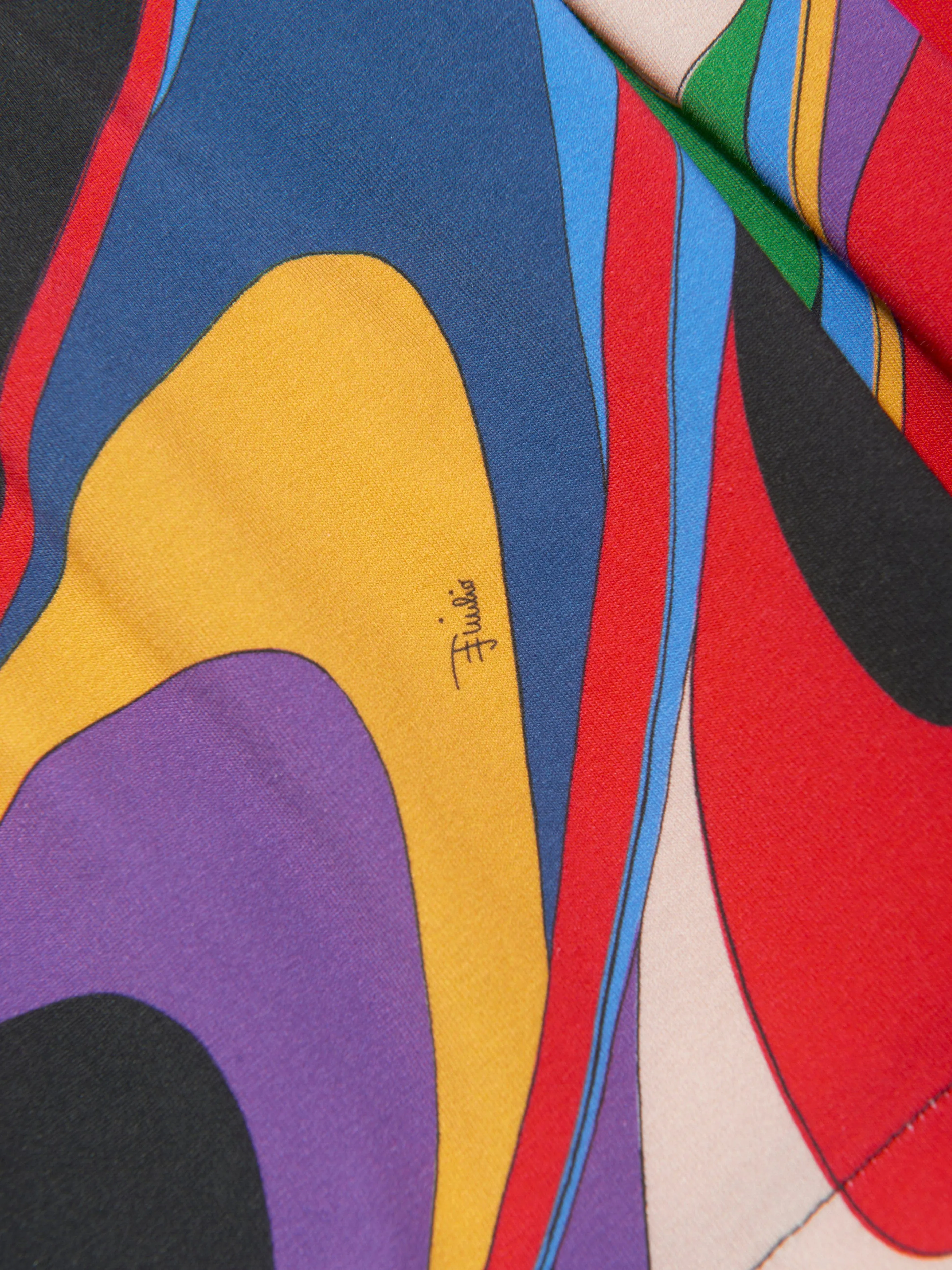 Pucci Girls Onde Jersey-Kleid in Elfenbein