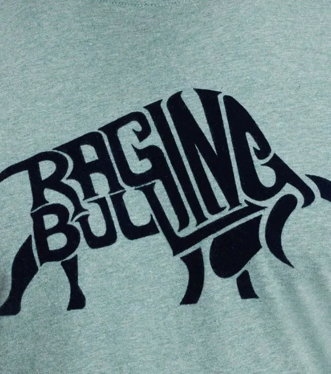 Raging Bull Flock Logo Grünes Crew T-Shirt Grün