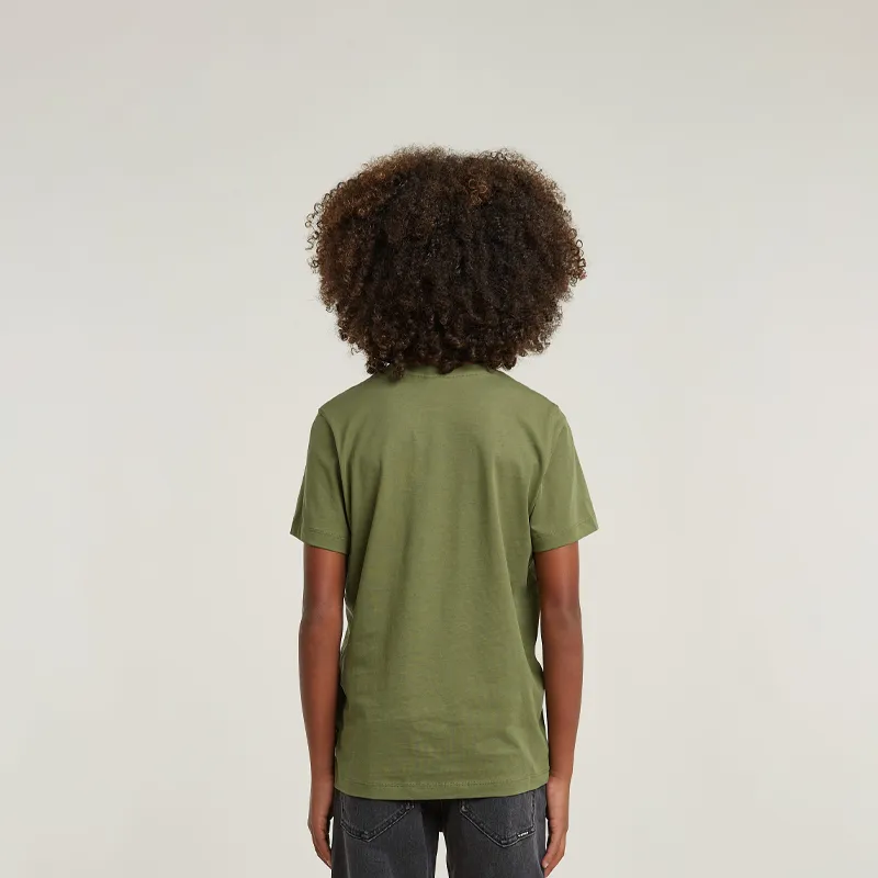 Regular Log T-Shirt Sage (B)