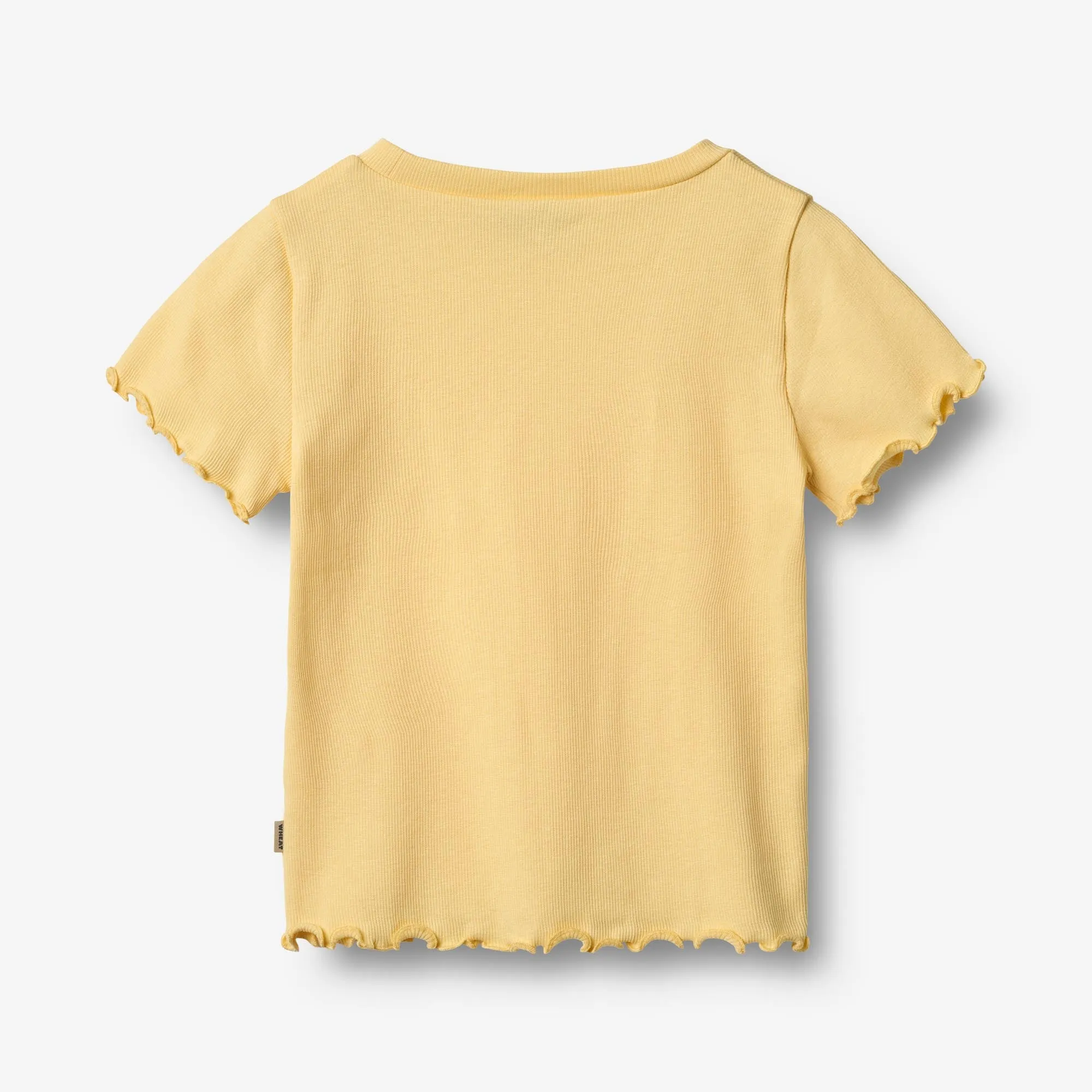 Rippen-T-Shirt S/S Alicia - goldgelb