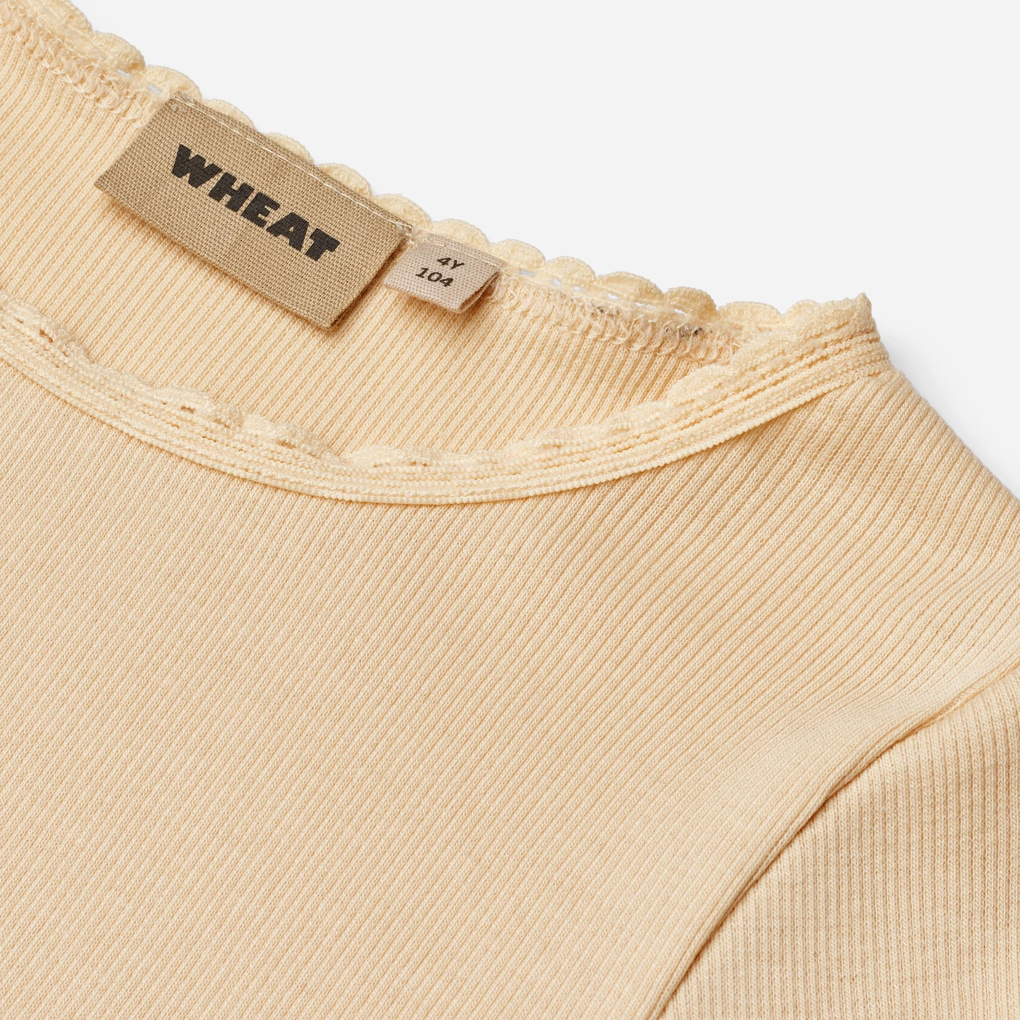 Rib T-shirt L/S Reese - macadamia