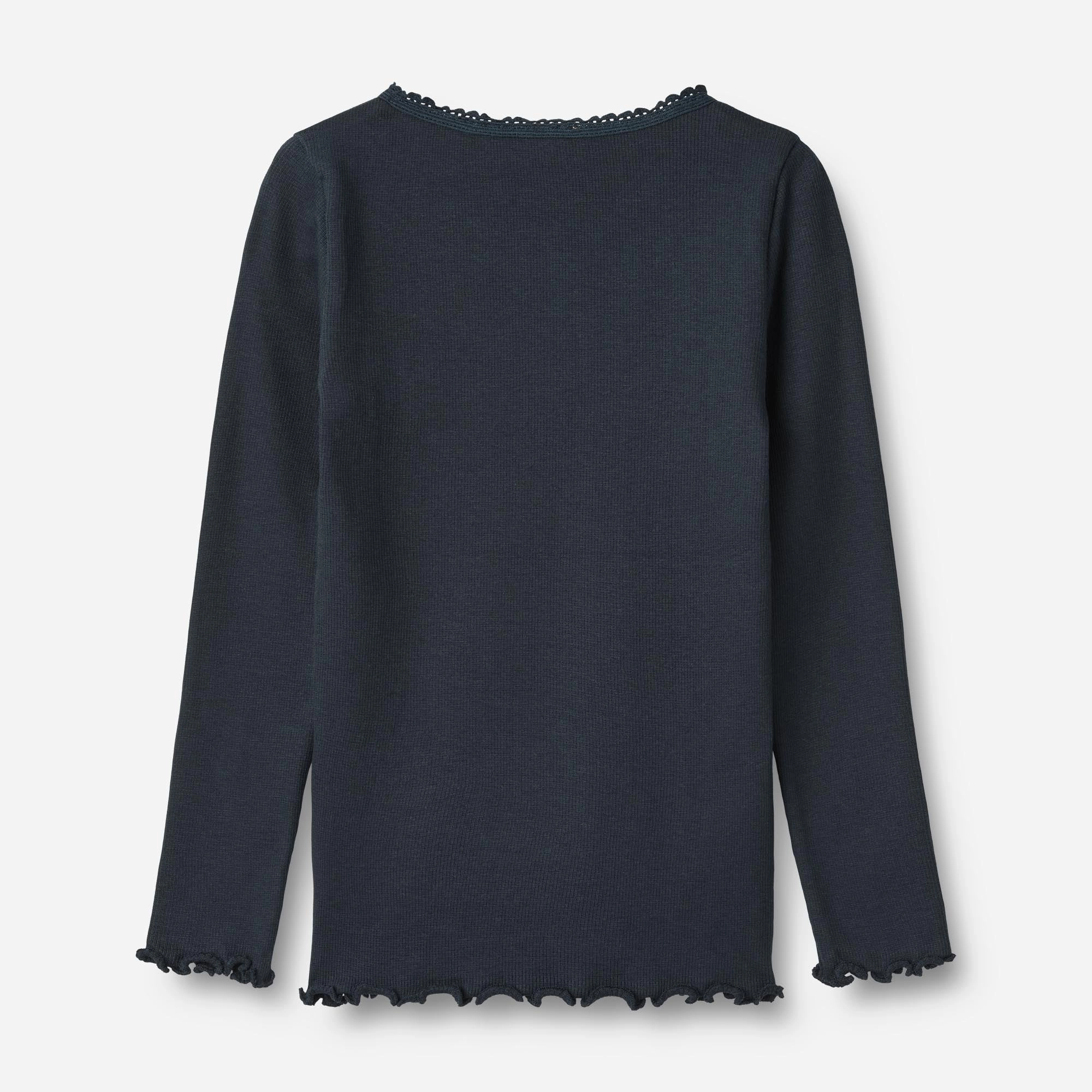 Rib T-Shirt L/S Reese - navy
