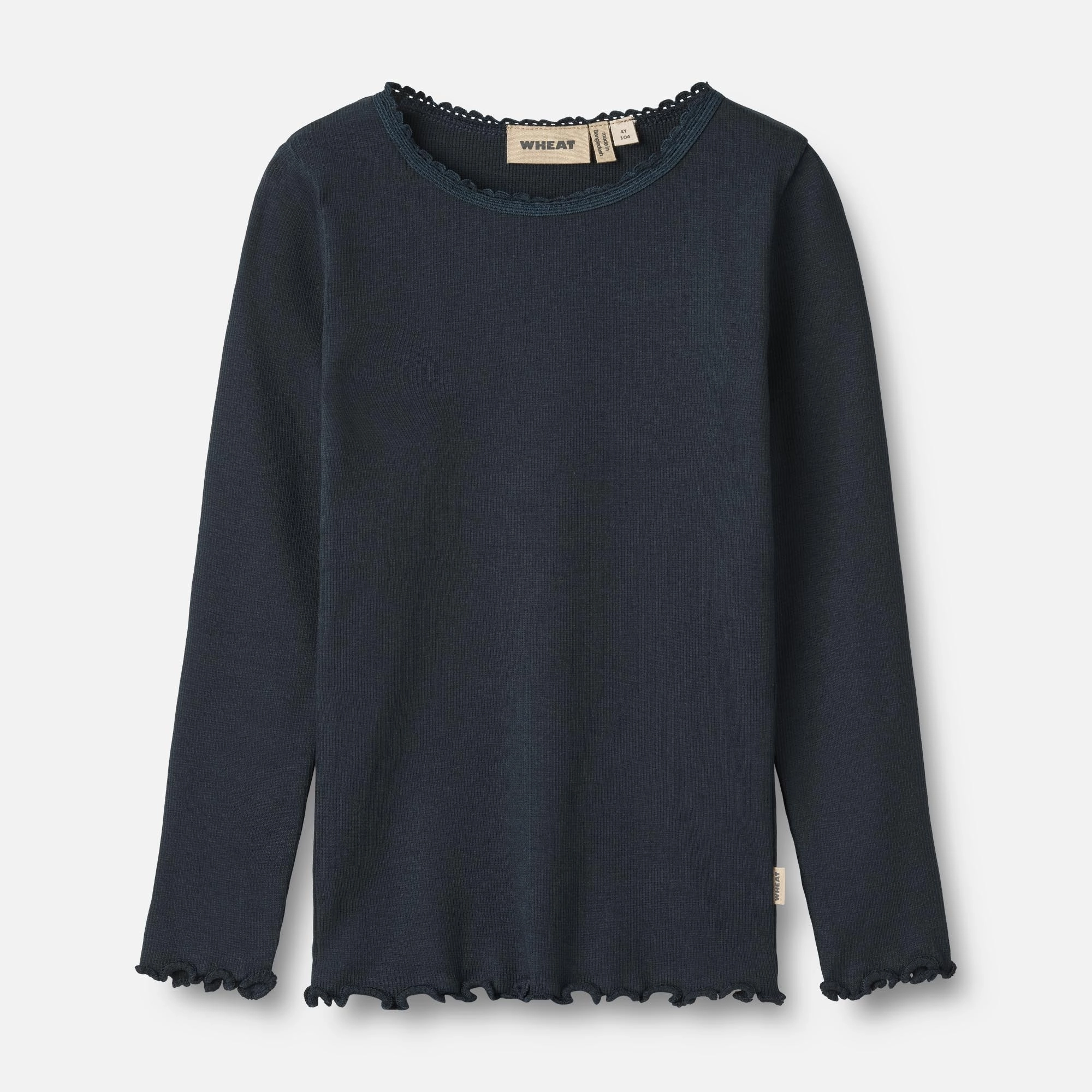 Rib T-Shirt L/S Reese - navy