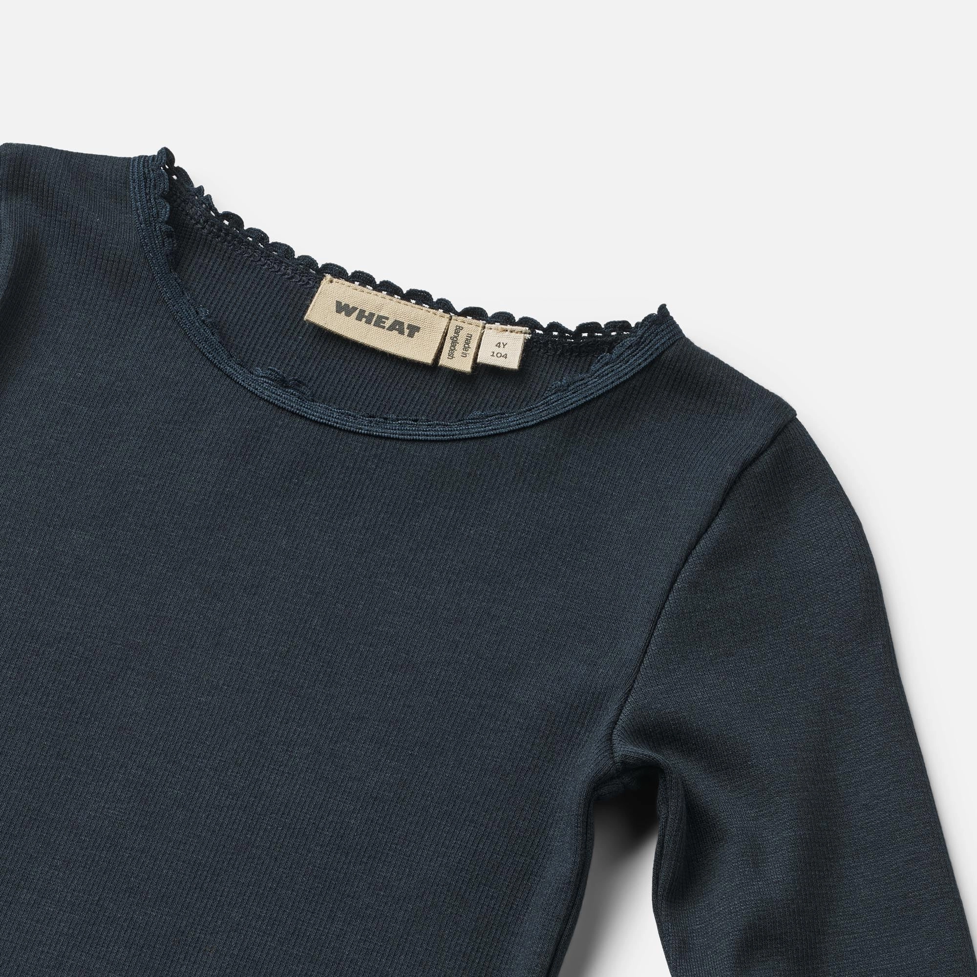 Rib T-Shirt L/S Reese - navy