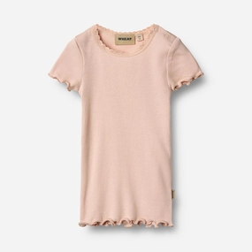 Rib T-shirt S/S Katie - powder