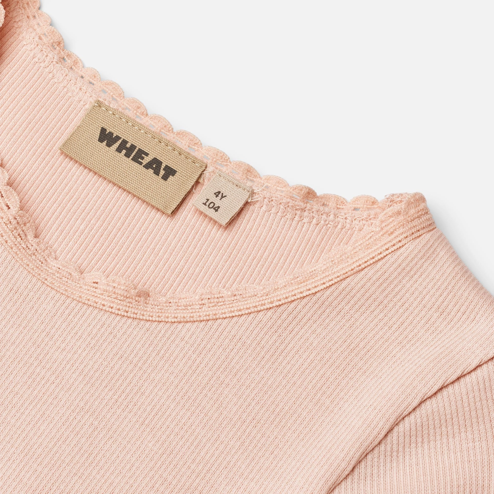 Rib T-shirt S/S Katie - powder