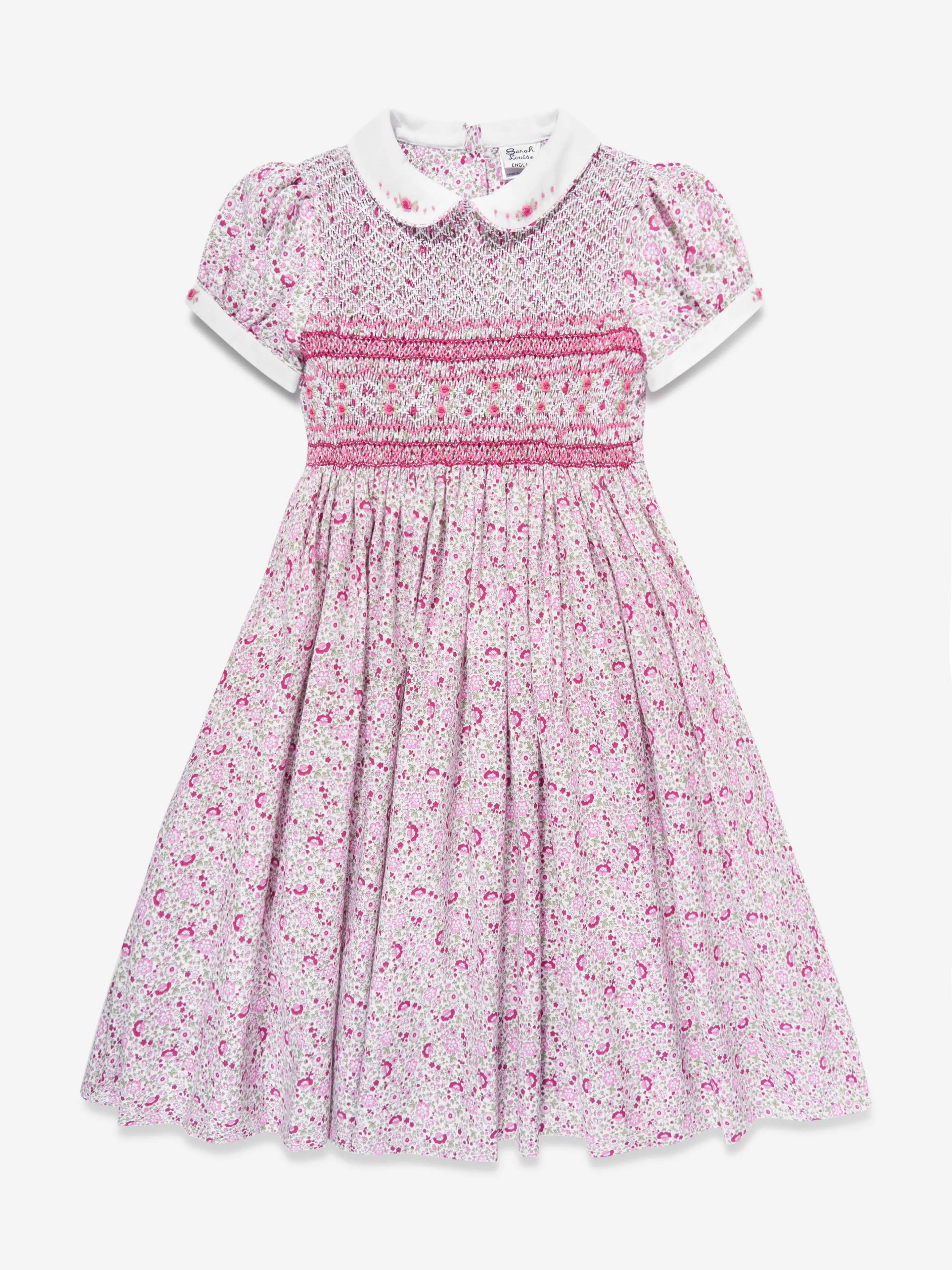 Sarah Louise Mädchen Blumenkleid mit Rüschen in Mehrfarben