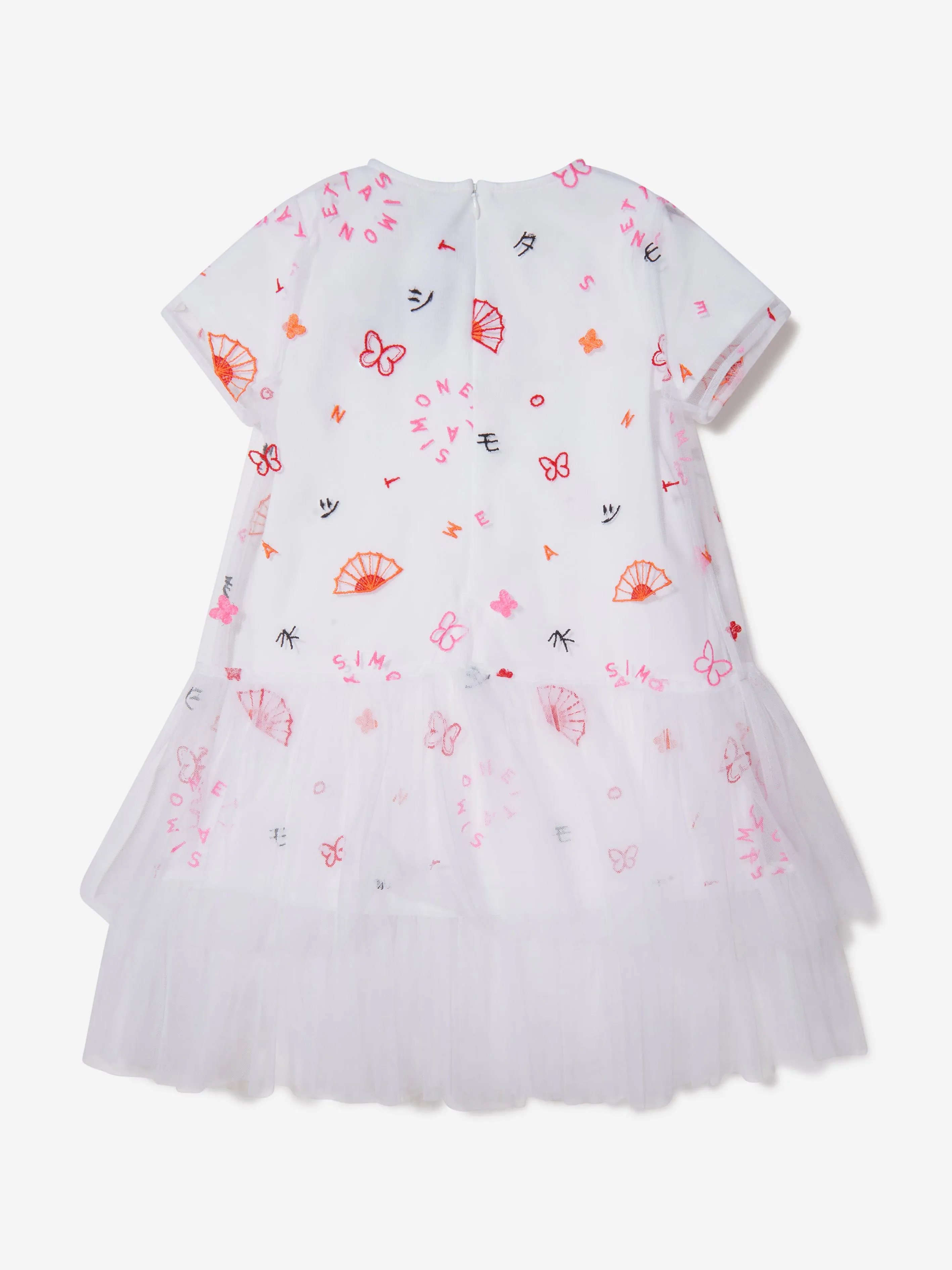 Simonetta Mädchen Mehrfarbiges Schichtkleid