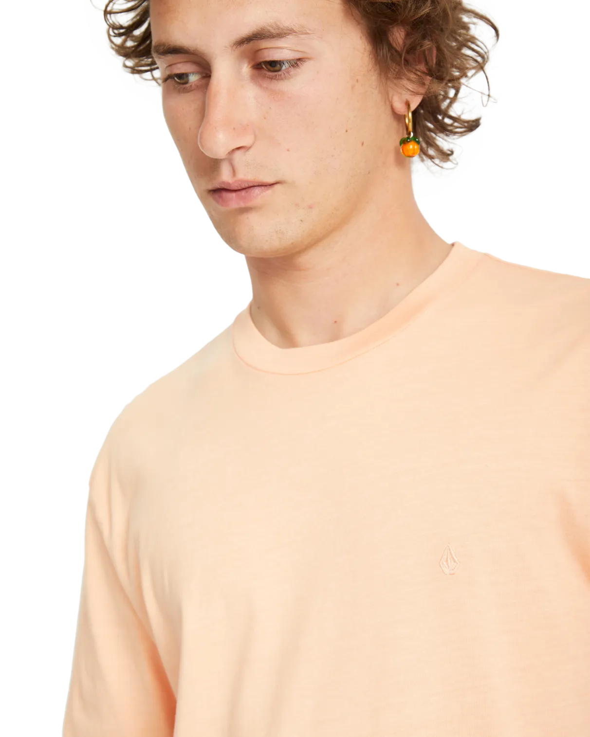 Solid Stone T-Shirt in Blassem Pfirsich
