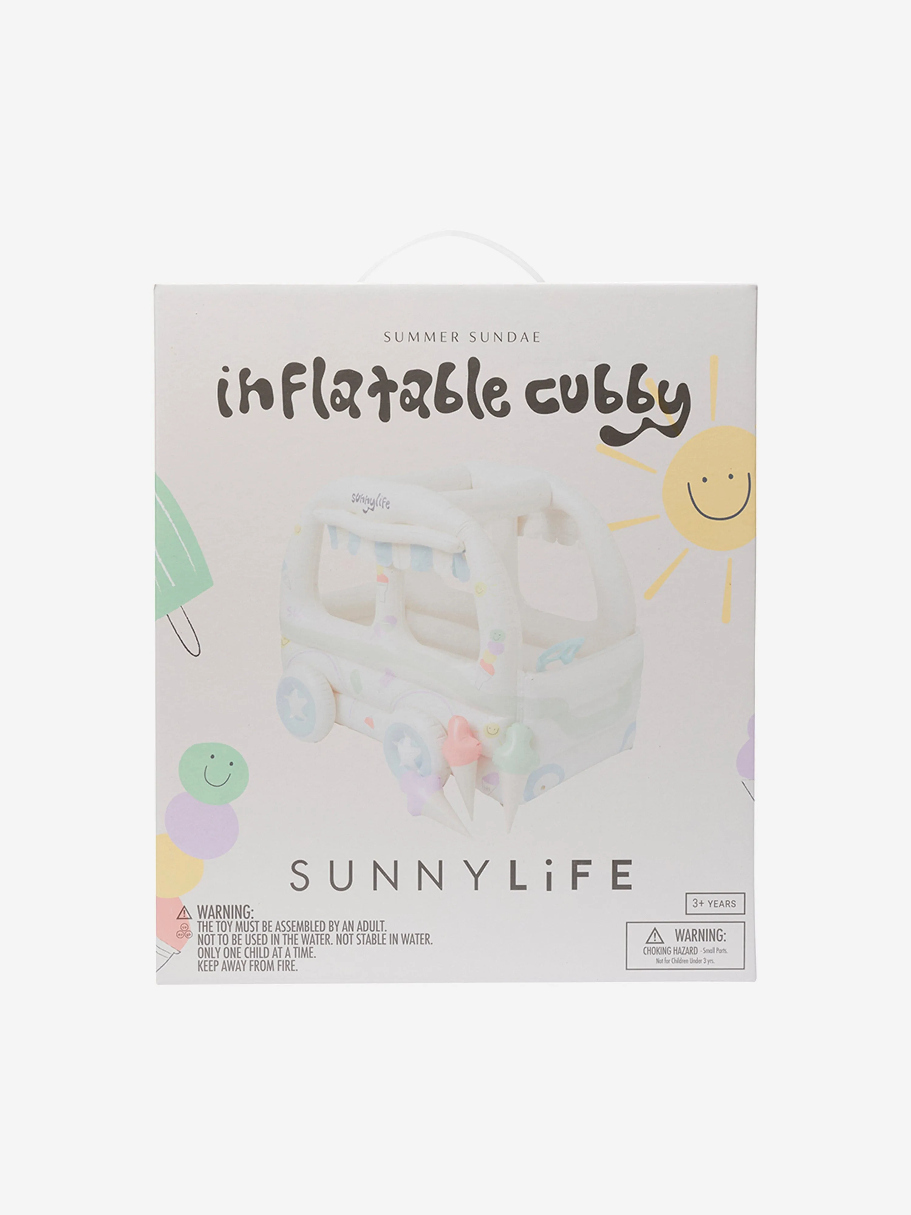Sunnylife Kids Sommer Sundae Aufblasbares Spielhaus in Weiß (150cm)