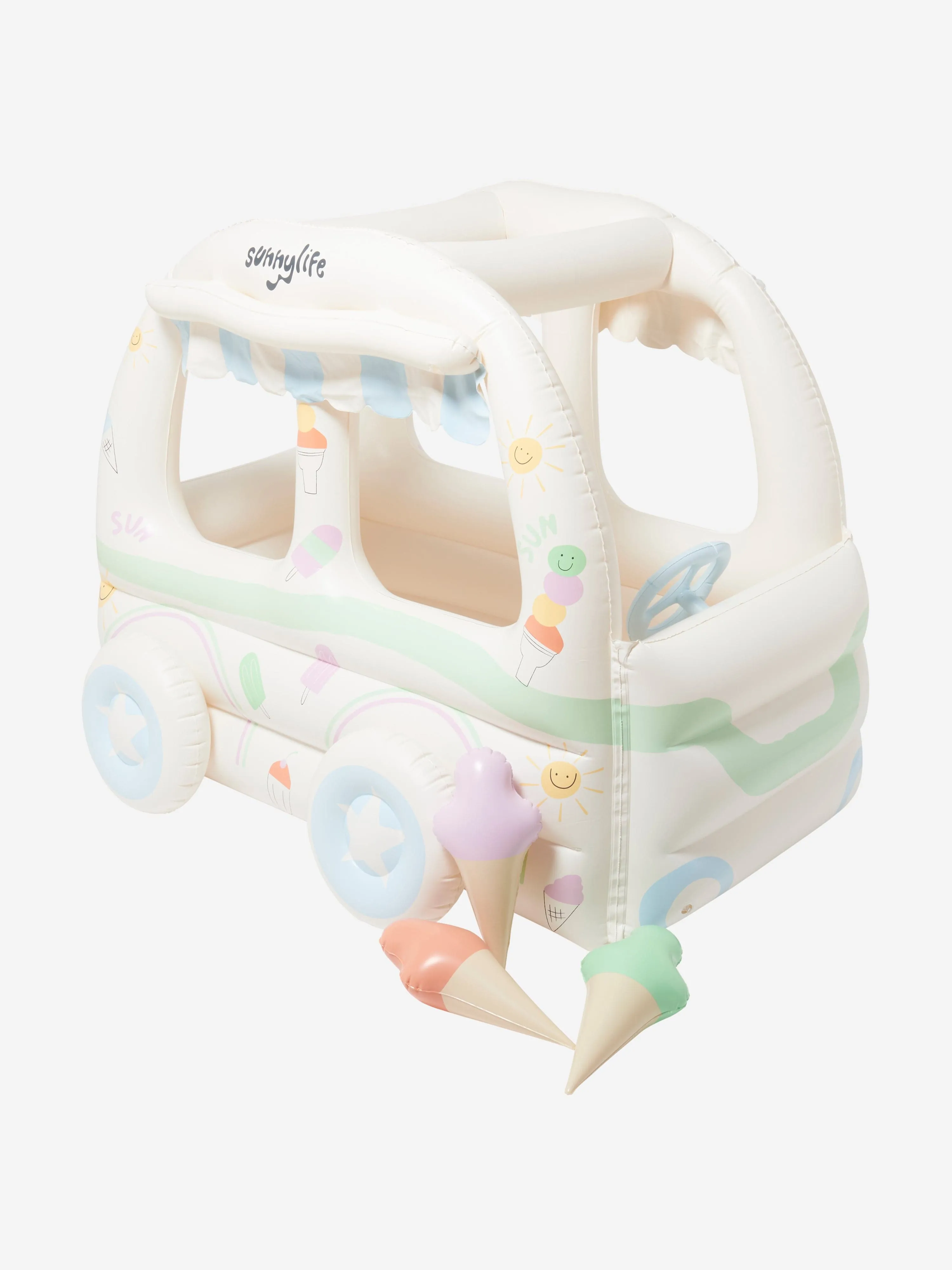 Sunnylife Kids Sommer Sundae Aufblasbares Spielhaus in Weiß (150cm)
