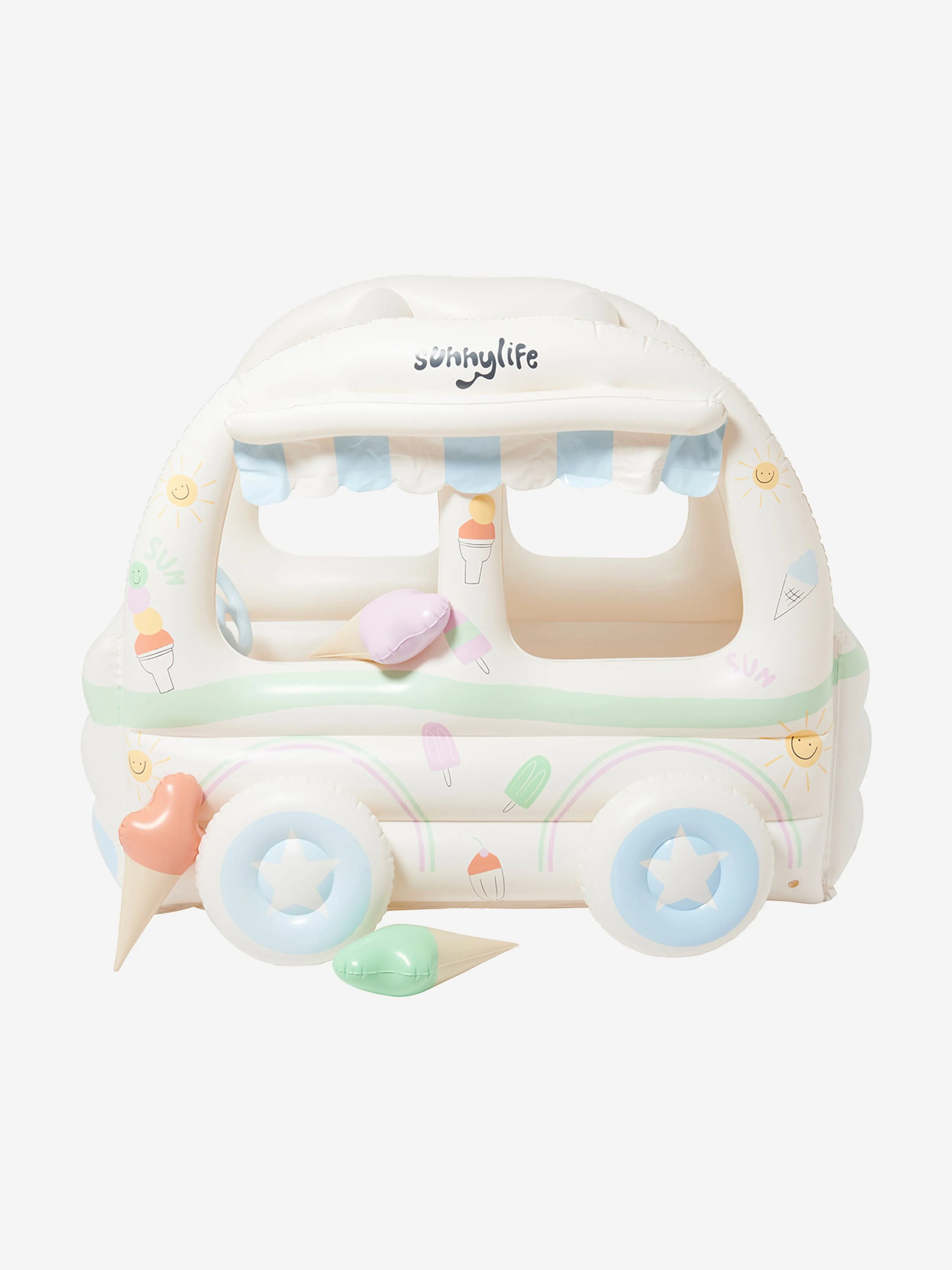 Sunnylife Kids Sommer Sundae Aufblasbares Spielhaus in Weiß (150cm)
