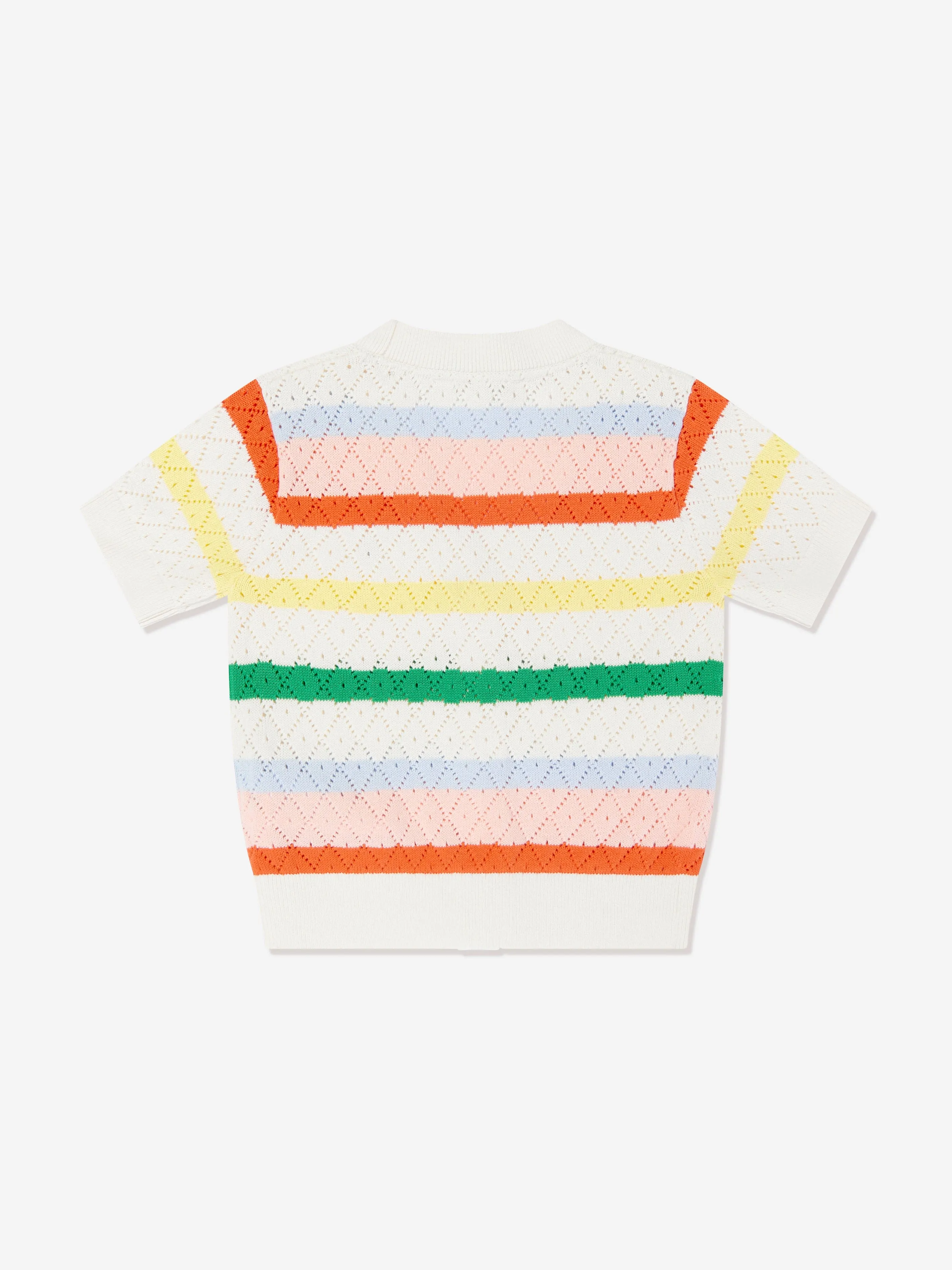 Tommy Hilfiger Mädchen Gestreikte Häkelcardigan in Mehrfarben