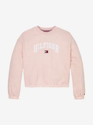 Tommy Hilfiger Mädchen Varsity Sweatshirt in Rosa