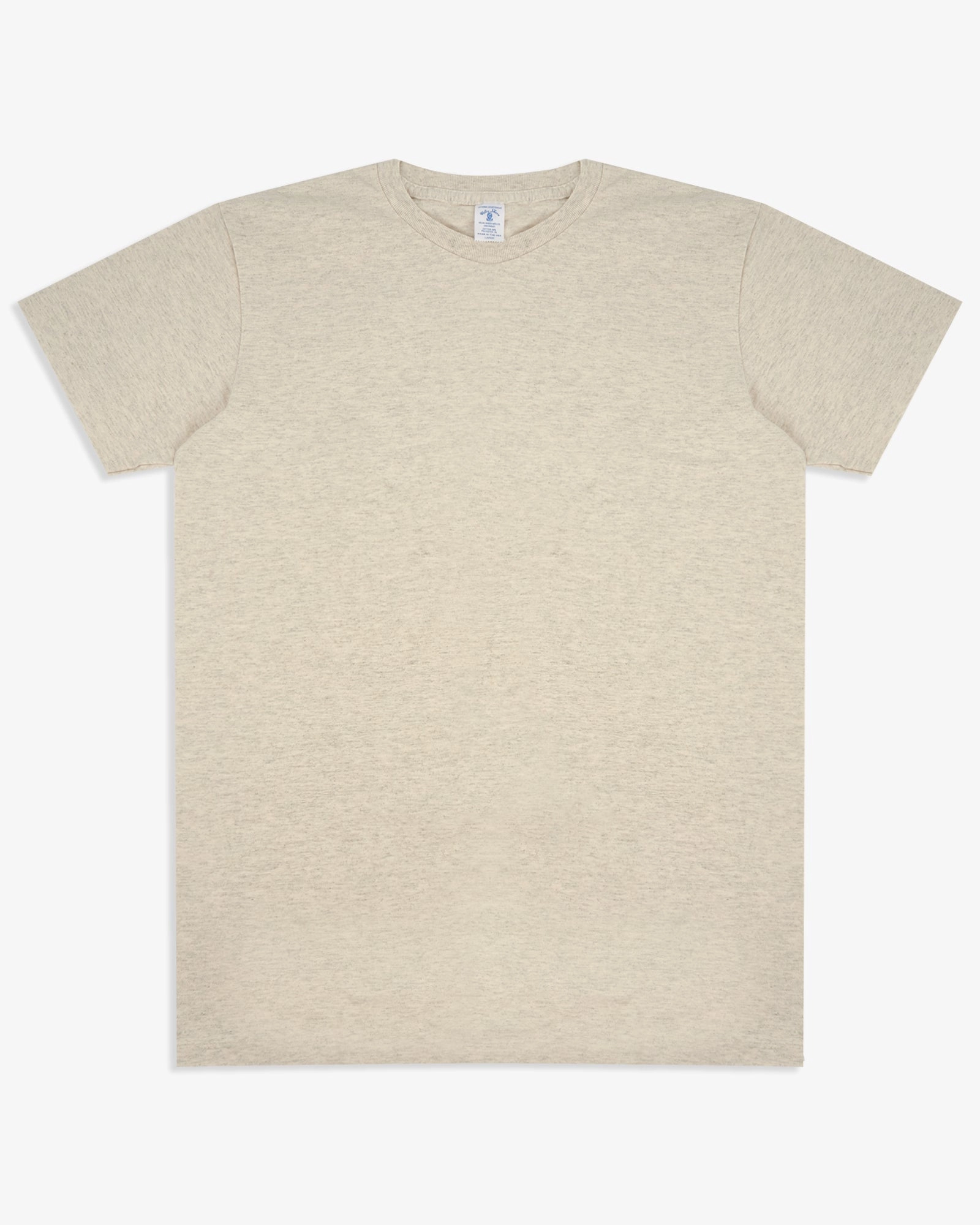 Velva Sheen 2-Pack S/S Crew Neck Tees - Oatmeal