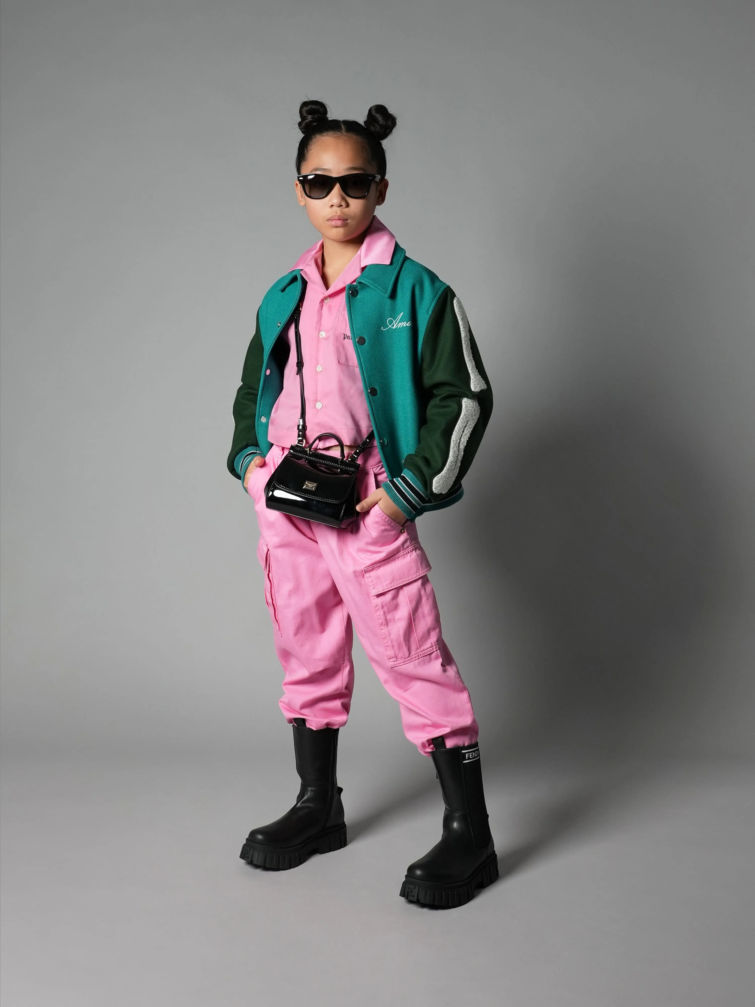Versace Girls Cargo-Hose in Pink