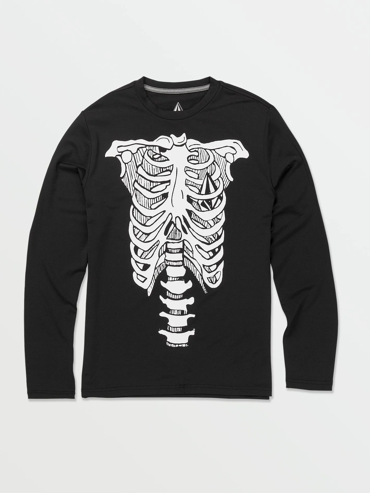 Volcom Skeleton Langarm-Shirt (Alter 8-14) Schwarz Volcom