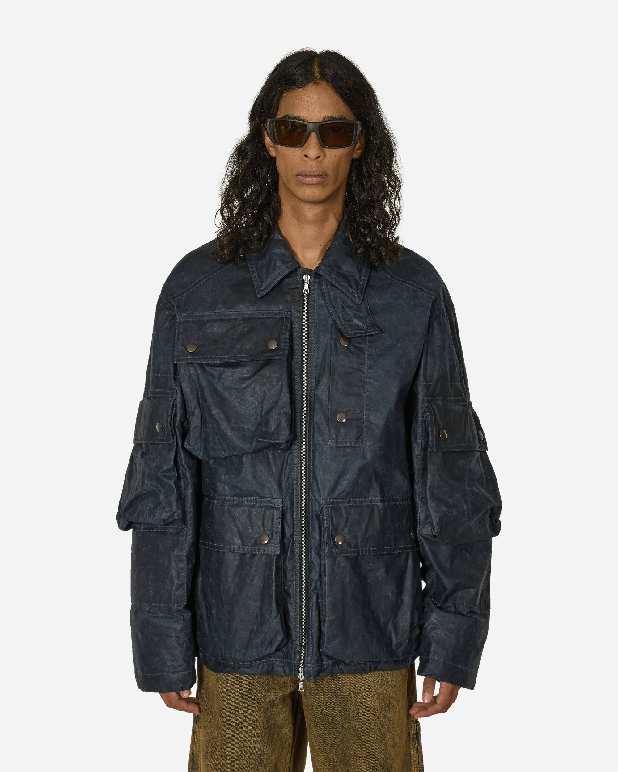 Wasserabweisende Jacke Marineblau