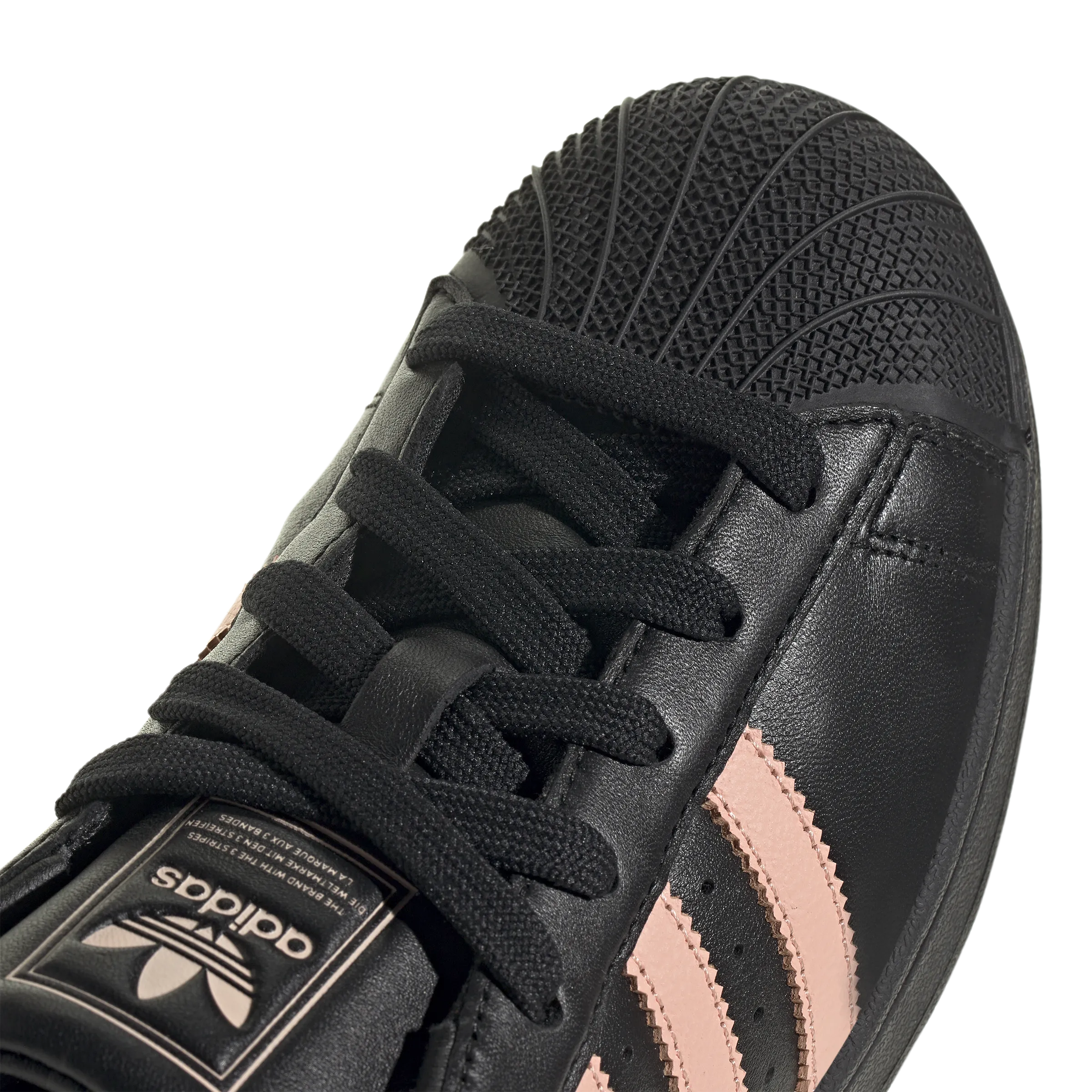 Wmns Superstar 'Core Schwarz Leuchtendes Rosa'