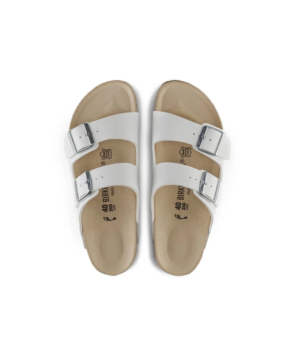 Womens Birkenstock Shoes Birkenstock Arizona Birko-Flor White Sandals