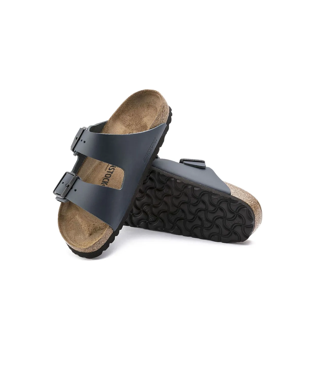 Womens Birkenstock Shoes Birkenstock Arizona Leather Blue Sandals