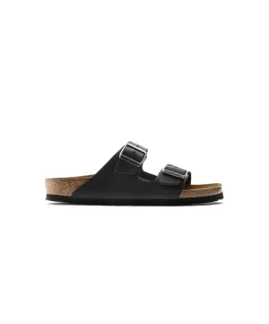 Womens Birkenstock Shoes Birkenstock Arizona Oiled Leather Black Sandals
