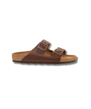 Womens Birkenstock Shoes Birkenstock Arizona Vintage Leather Wood Roast Sandals