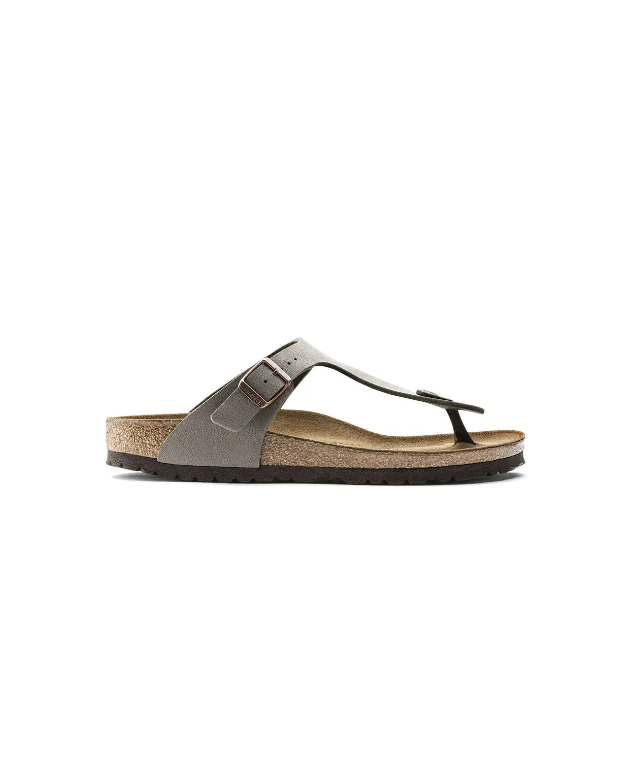 Womens Birkenstock Shoes Birkenstock Gizeh BirkiBuc Stone Sandals